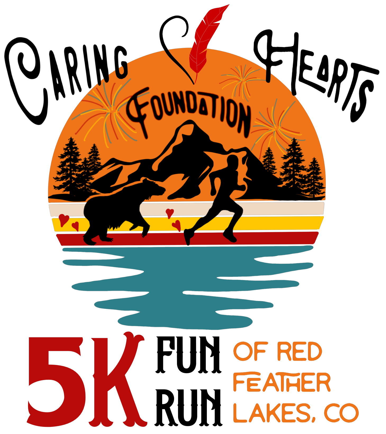 5K Fun Run of Red Feather Lakes logo on RaceRaves