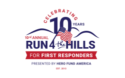 Run 4 the Hills for First Responders logo on RaceRaves