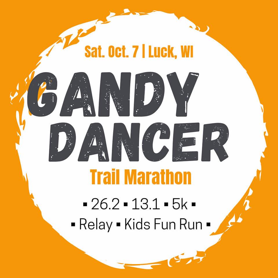 Gandy Dancer Trail Marathon logo on RaceRaves