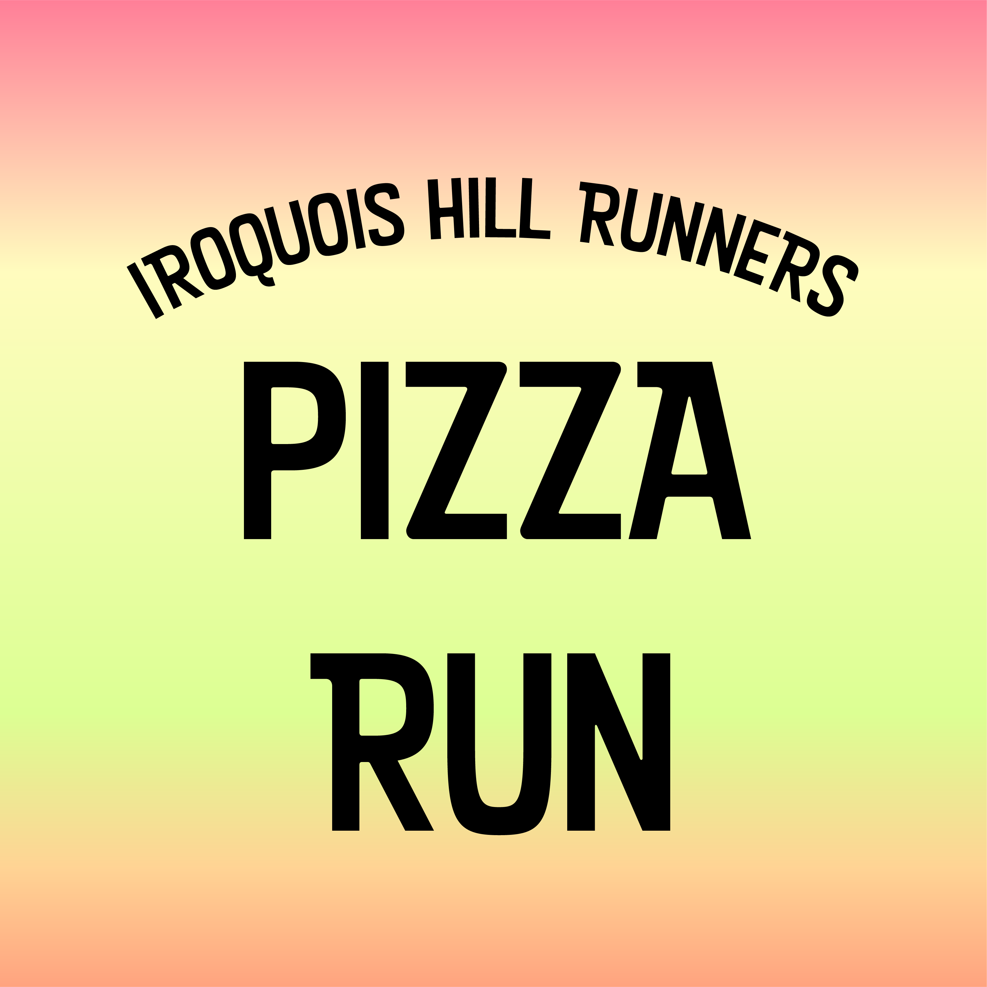 Iroquois Hill Runners Pizza Run 5K logo on RaceRaves