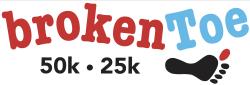 Broken Toe 50K & 25K logo on RaceRaves