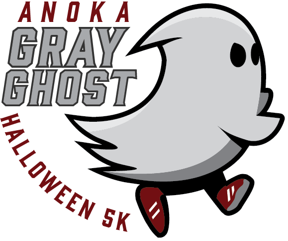 Anoka Halloween Gray Ghost Run logo on RaceRaves