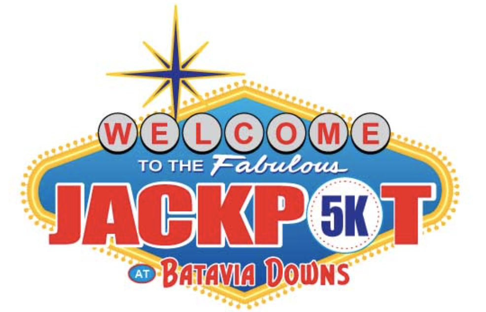Batavia Downs Jackpot 5K logo on RaceRaves