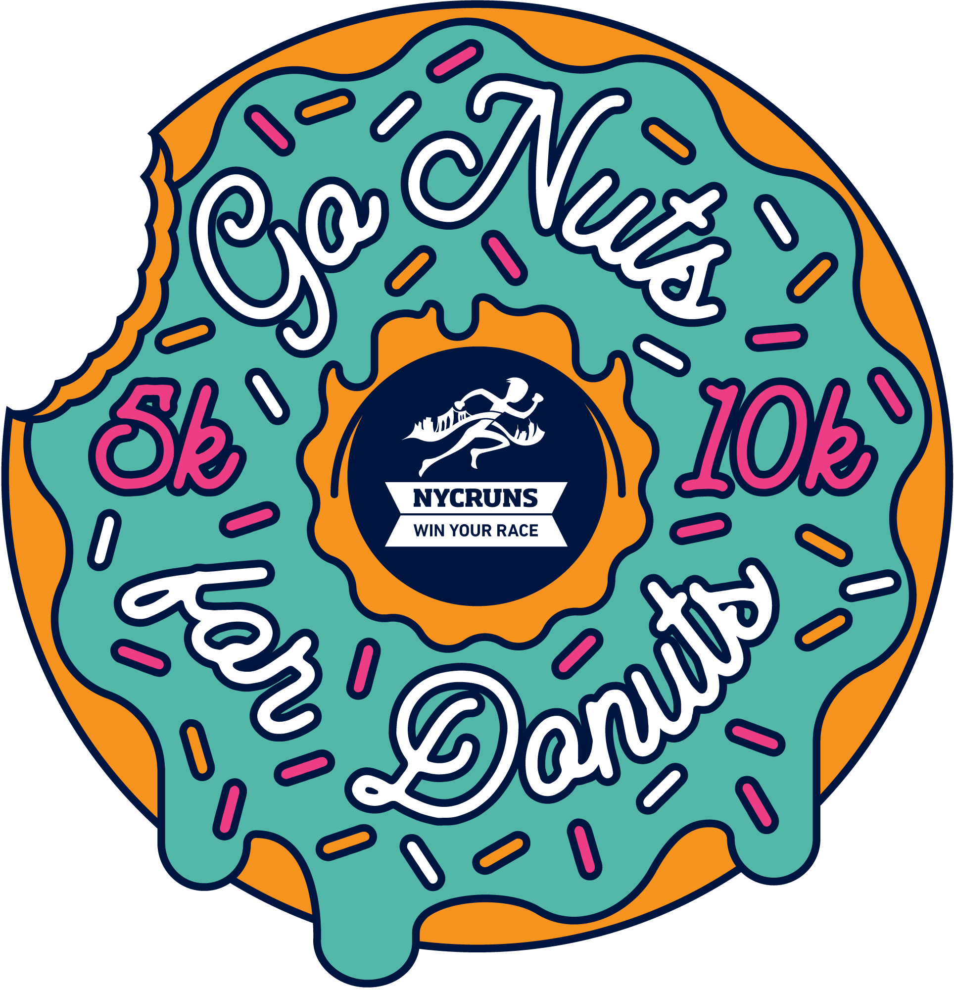 NYCRUNS Go Nuts for Donuts 10K & 5K logo on RaceRaves