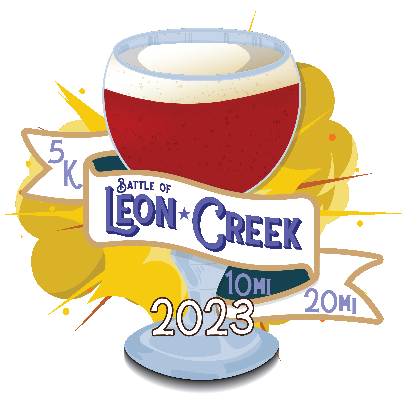 Alamo Beer Challenge Series: Battle of Leon Creek logo on RaceRaves