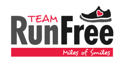 Team RunFree Miles of Smiles 5K logo on RaceRaves