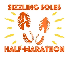 Sizzling Soles Half Marathon logo on RaceRaves