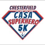 Superhero 5K for Chesterfield CASA logo on RaceRaves