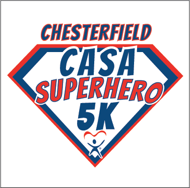 Superhero 5K for Chesterfield CASA logo on RaceRaves