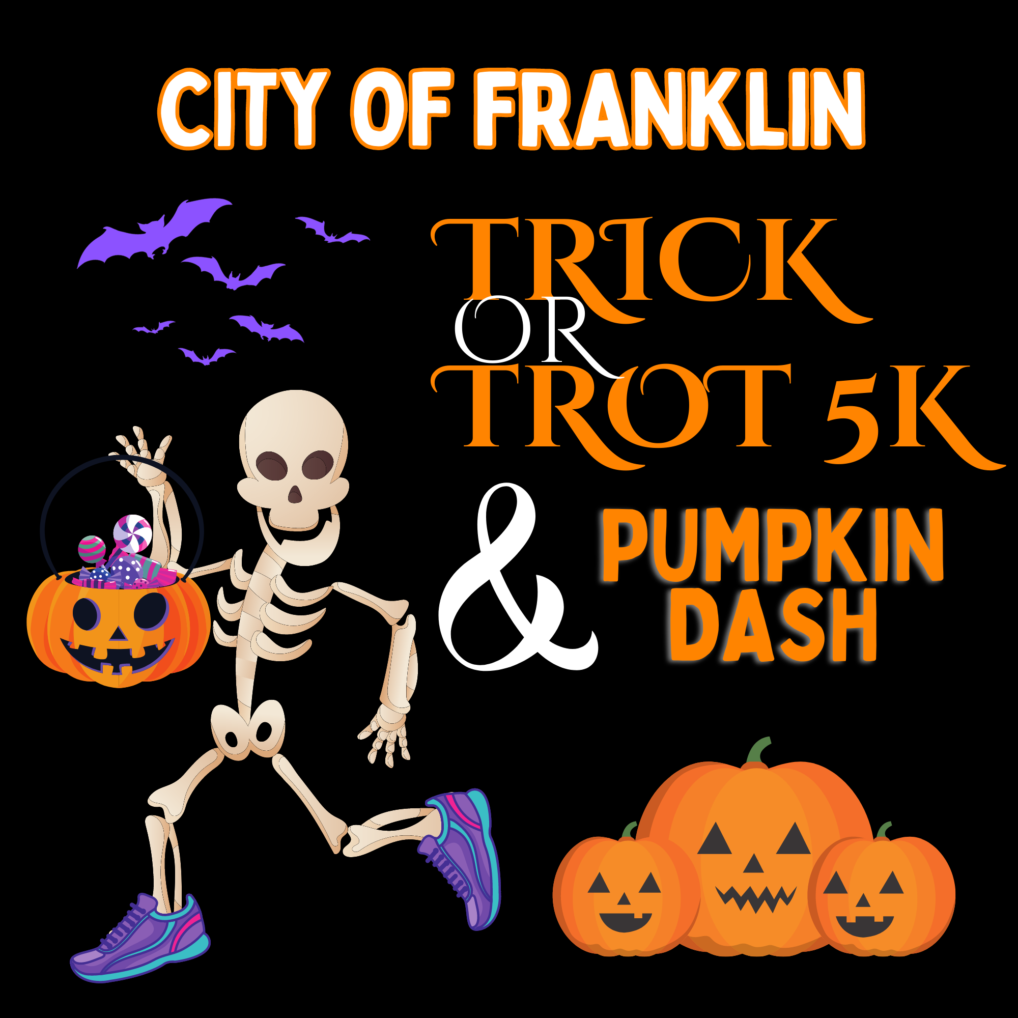 City of Franklin Trick or Trot 5K & Pumpkin Dash logo on RaceRaves