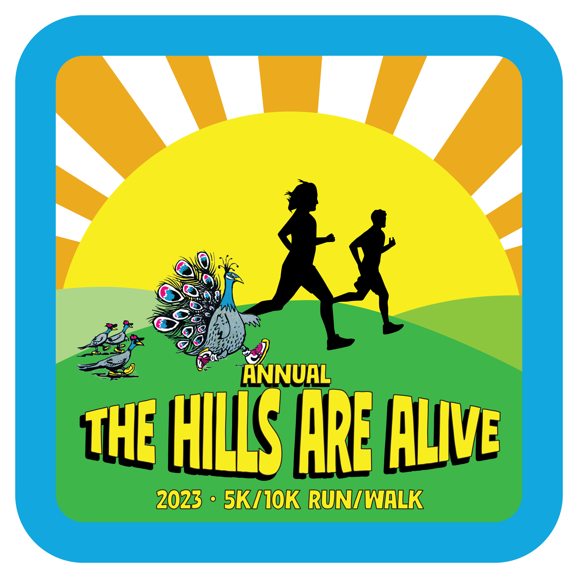 The Hills Are Alive 10K &  5K logo on RaceRaves