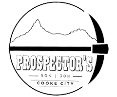 Prospector’s 50K & 30K logo on RaceRaves