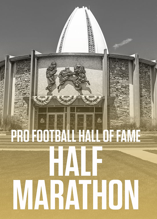 Pro Football Hall of Fame Half Marathon logo on RaceRaves