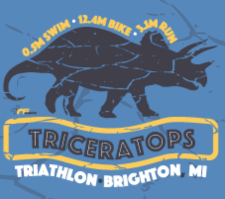 Triceratops Triathlon logo on RaceRaves