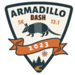 Armadillo Dash 5K & Half Marathon Trail Run logo on RaceRaves