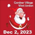 Utah Santa Run Gardner Village logo on RaceRaves