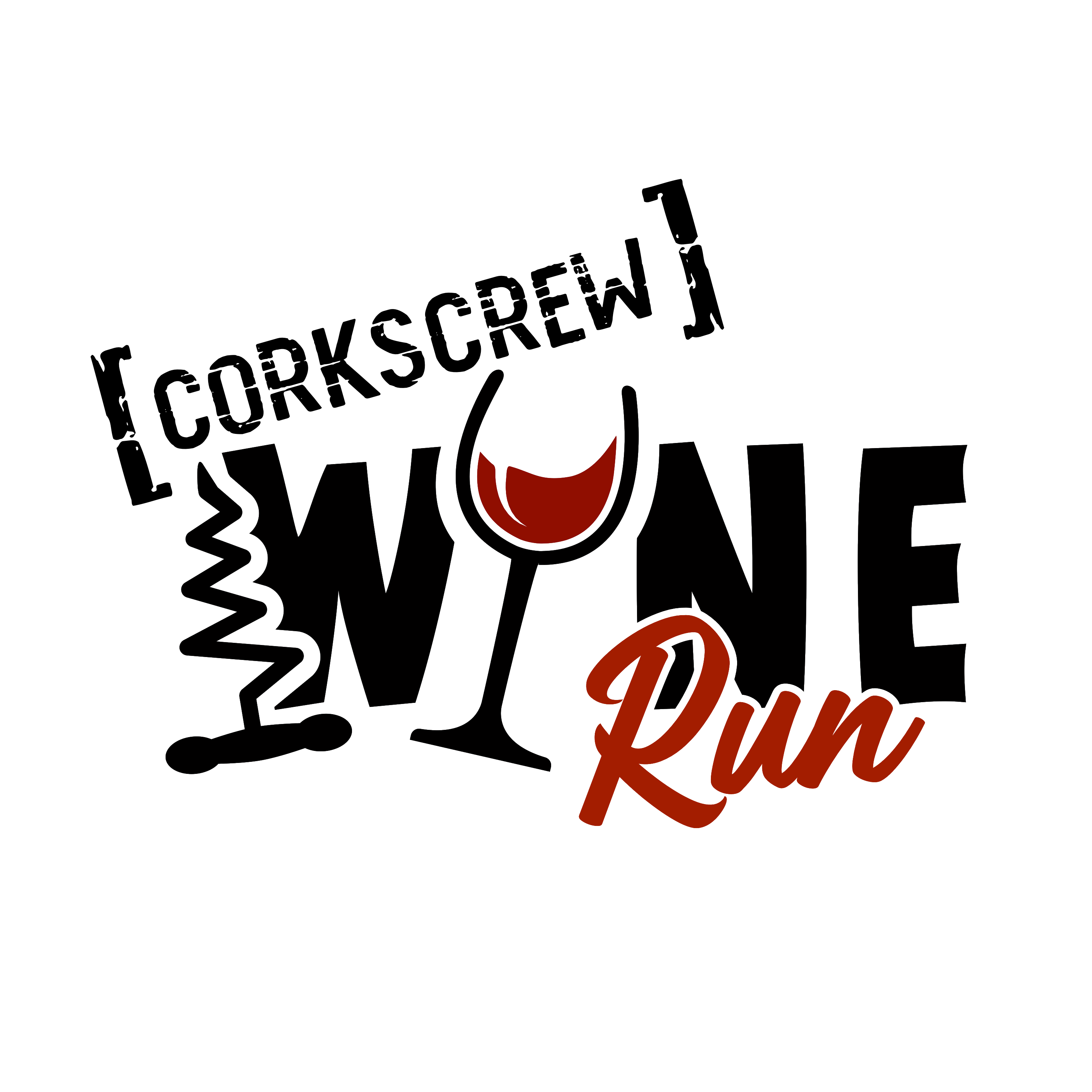 Corkscrew Wine Run logo on RaceRaves