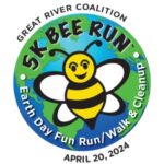 Earth Day 5K Bee Run logo on RaceRaves