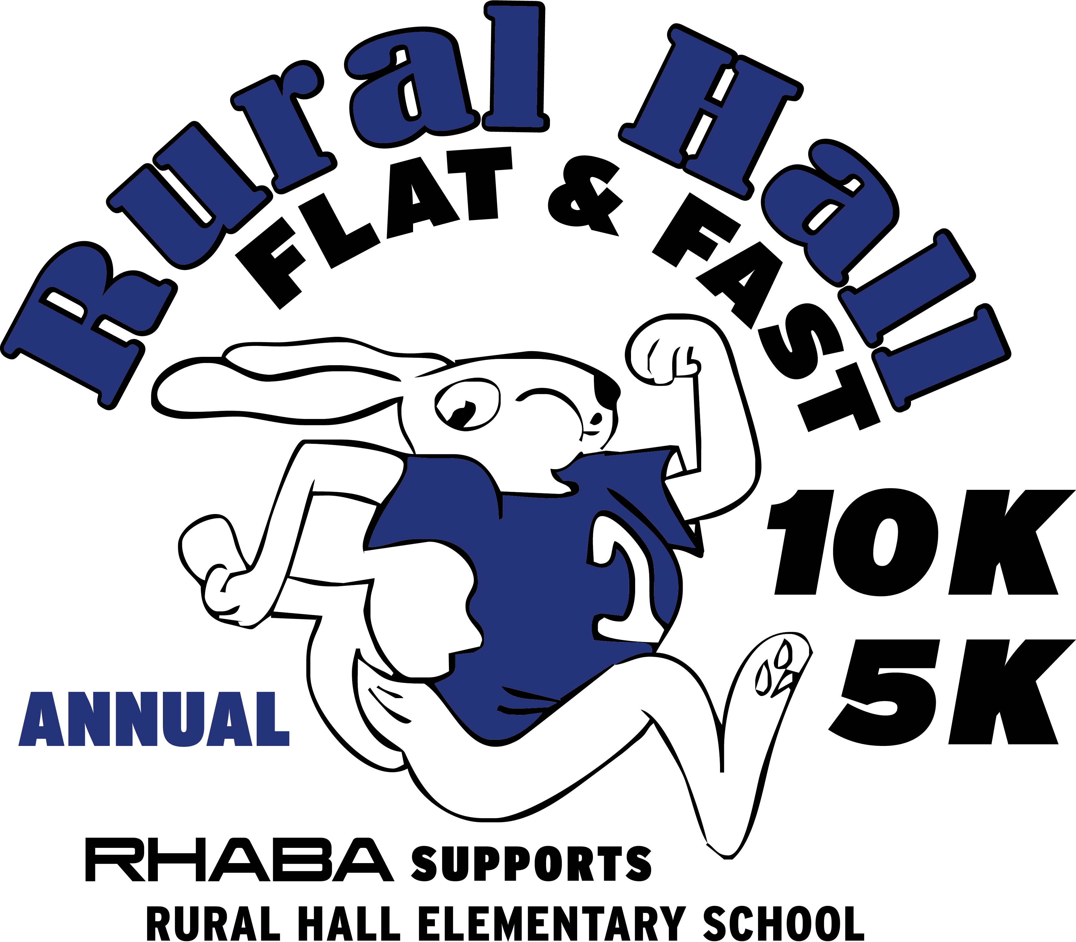 Flat & Fast Rural Hall 5K & 10K logo on RaceRaves