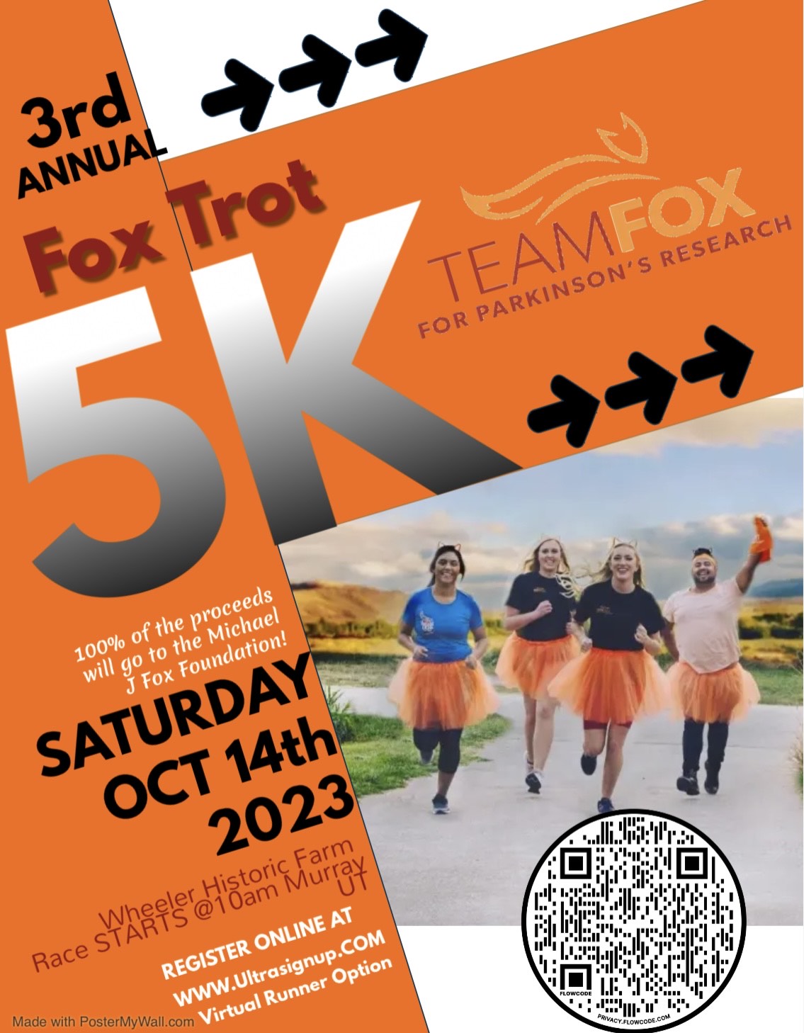 Fox Trot 5K Utah logo on RaceRaves