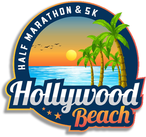 Hollywood Beach Broadwalk Half Marathon & 5K logo on RaceRaves