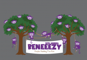 Beneeezy Purple Monkey Fun Run logo on RaceRaves