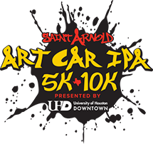 Saint Arnold Art Car IPA 5K & 10K logo on RaceRaves