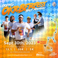 Irving Oktoberfest Half Marathon, 10K & 5K logo on RaceRaves