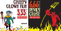 Devil’s Chase 6.66 & Creepy Clown 3.33 logo on RaceRaves