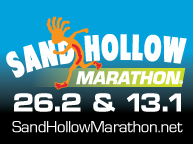 Sand Hollow Marathon & Half Marathon logo on RaceRaves