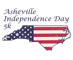 Asheville Independence Day 5K logo on RaceRaves