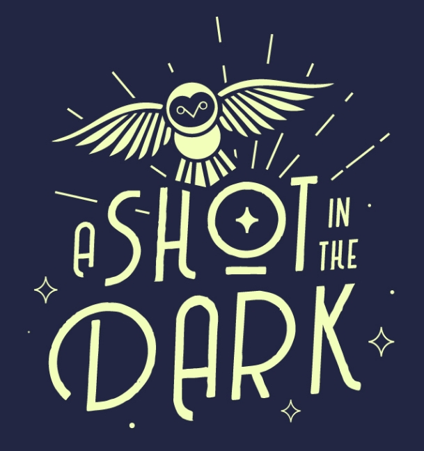 A Shot in the Dark Night Trail Race logo on RaceRaves