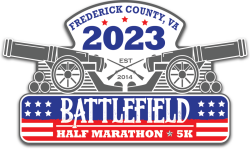 Battlefield Half Marathon & 5K logo on RaceRaves