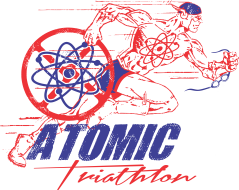 Atomic Sprint & Olympic Triathlon & Duathlon logo on RaceRaves