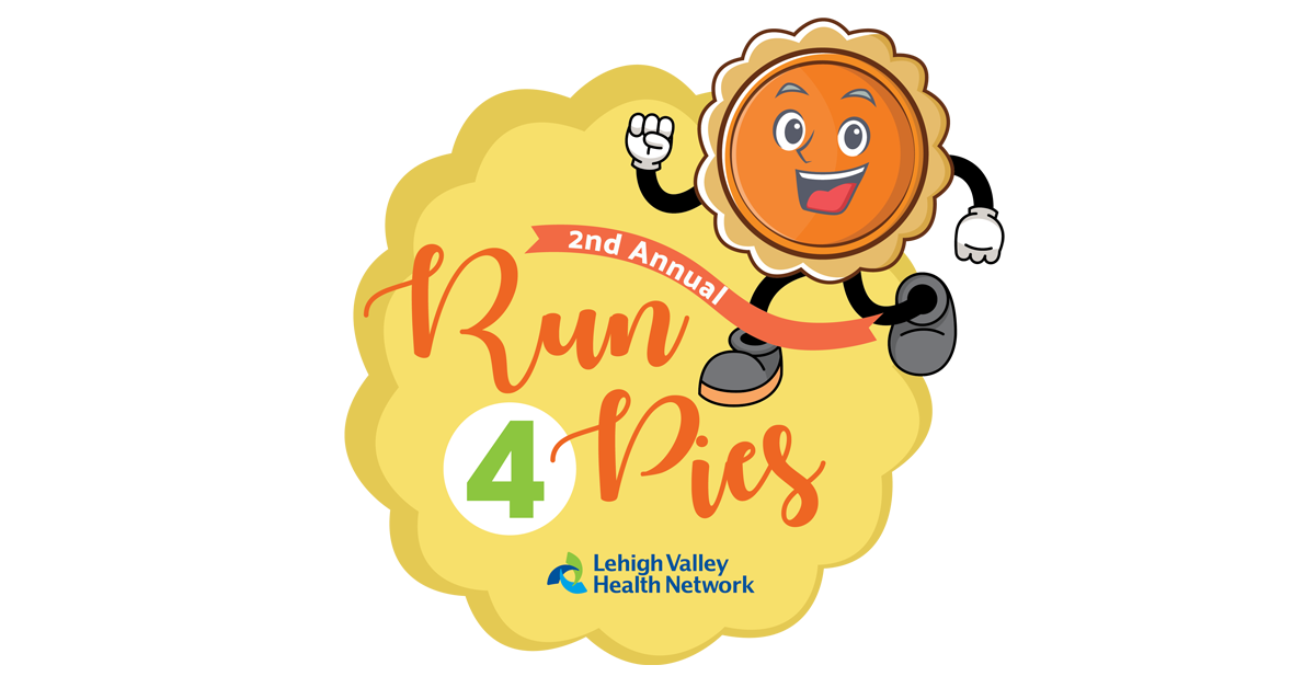 Lehigh Valley Health Networks Run 4 Pies logo on RaceRaves