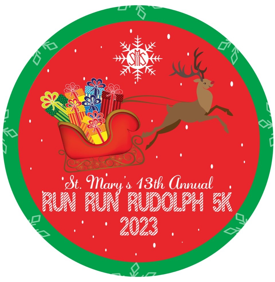 St. Mary’s Run Run Rudolph logo on RaceRaves