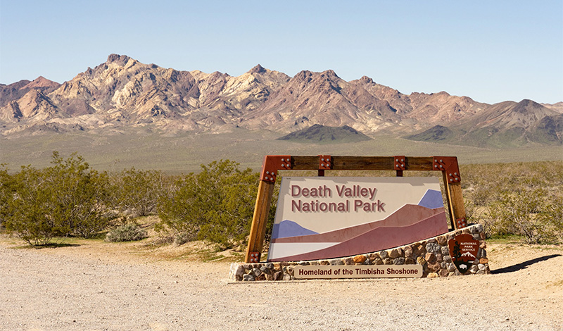 Death Valley National Park sign