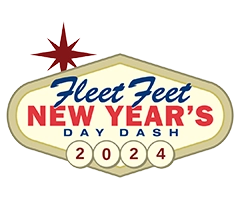 Fleet Feet New Year’s Day Dash logo on RaceRaves