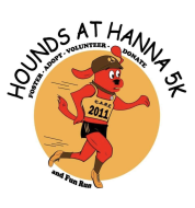 Hounds at Hanna 5K logo on RaceRaves