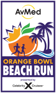 AvMed Orange Bowl Beach Run 10K & 5K logo on RaceRaves