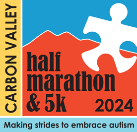 Carbon Valley Half Marathon & 5K logo on RaceRaves