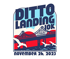 Ditto Landing 10K logo on RaceRaves