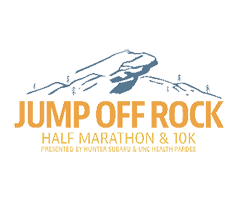 Jump Off Rock Half Marathon & 10K logo on RaceRaves