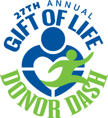 Gift of Life Donor Dash logo on RaceRaves