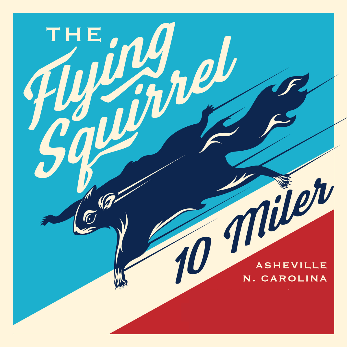 Flying Squirrel Ten Miler logo on RaceRaves