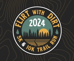 Flirt With Dirt 5K & 10K Trail Run logo on RaceRaves