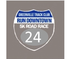 Greenville Track Club Run Downtown 5K logo on RaceRaves