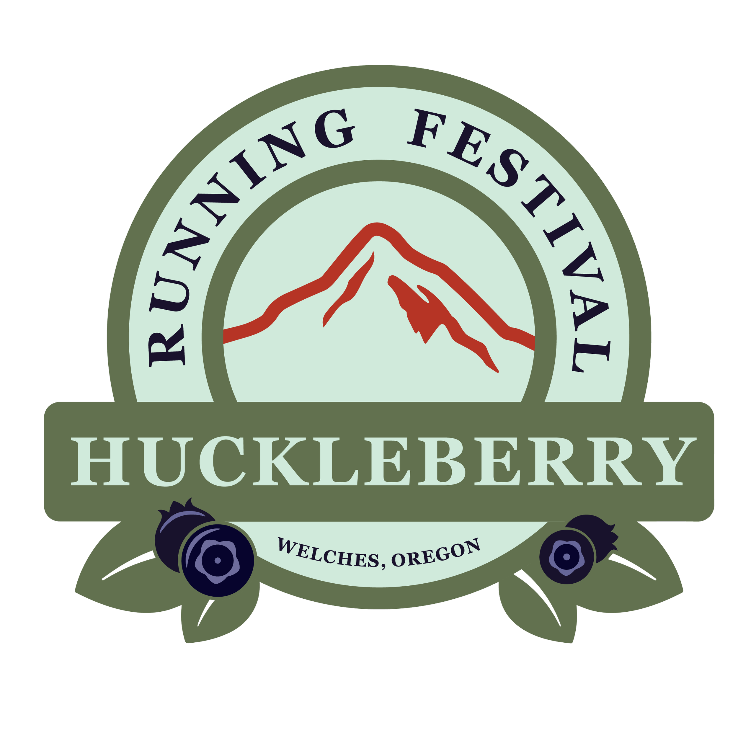 Huckleberry Running Festival logo on RaceRaves