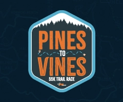 Pines to Vines 55K logo on RaceRaves