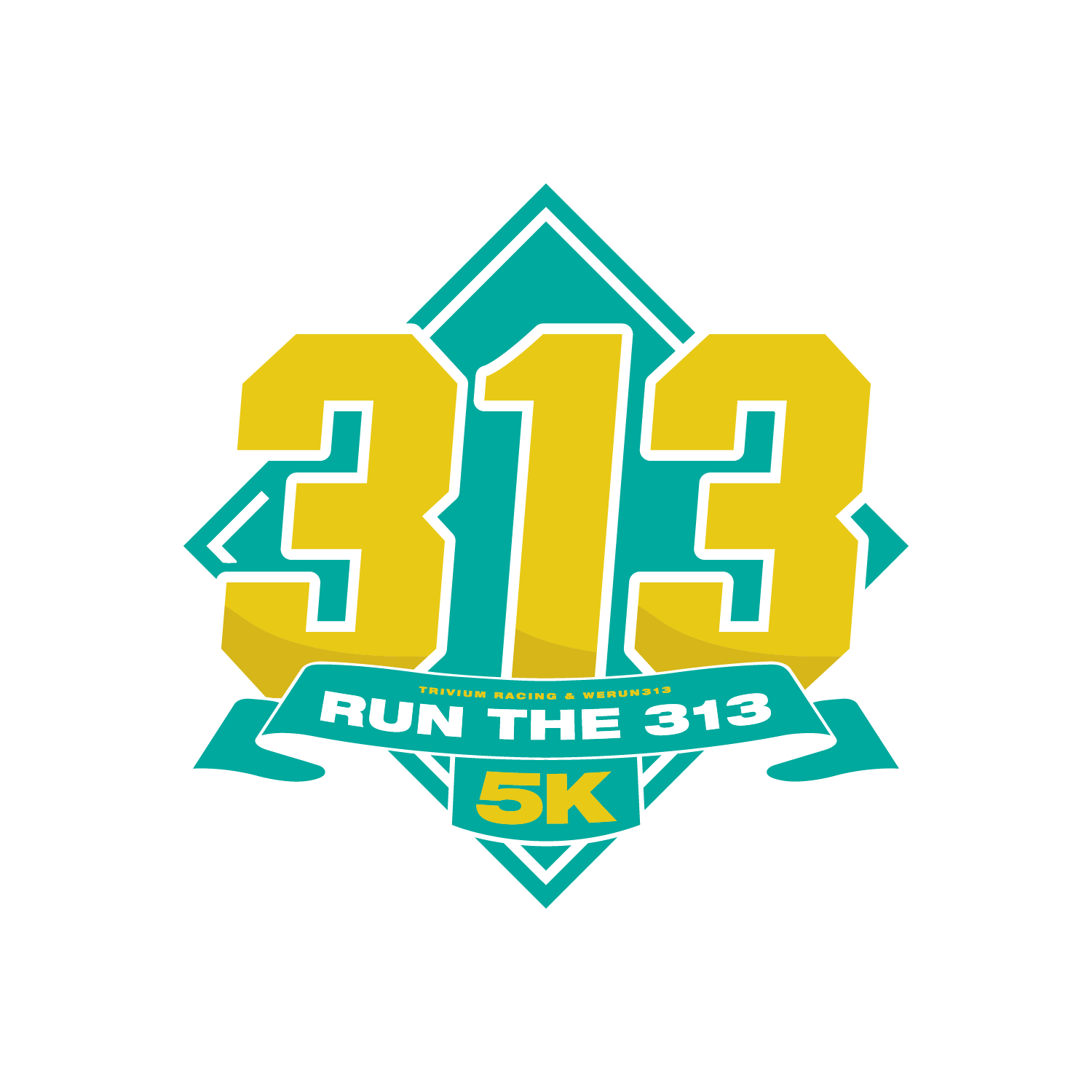 Run the 313 5K logo on RaceRaves